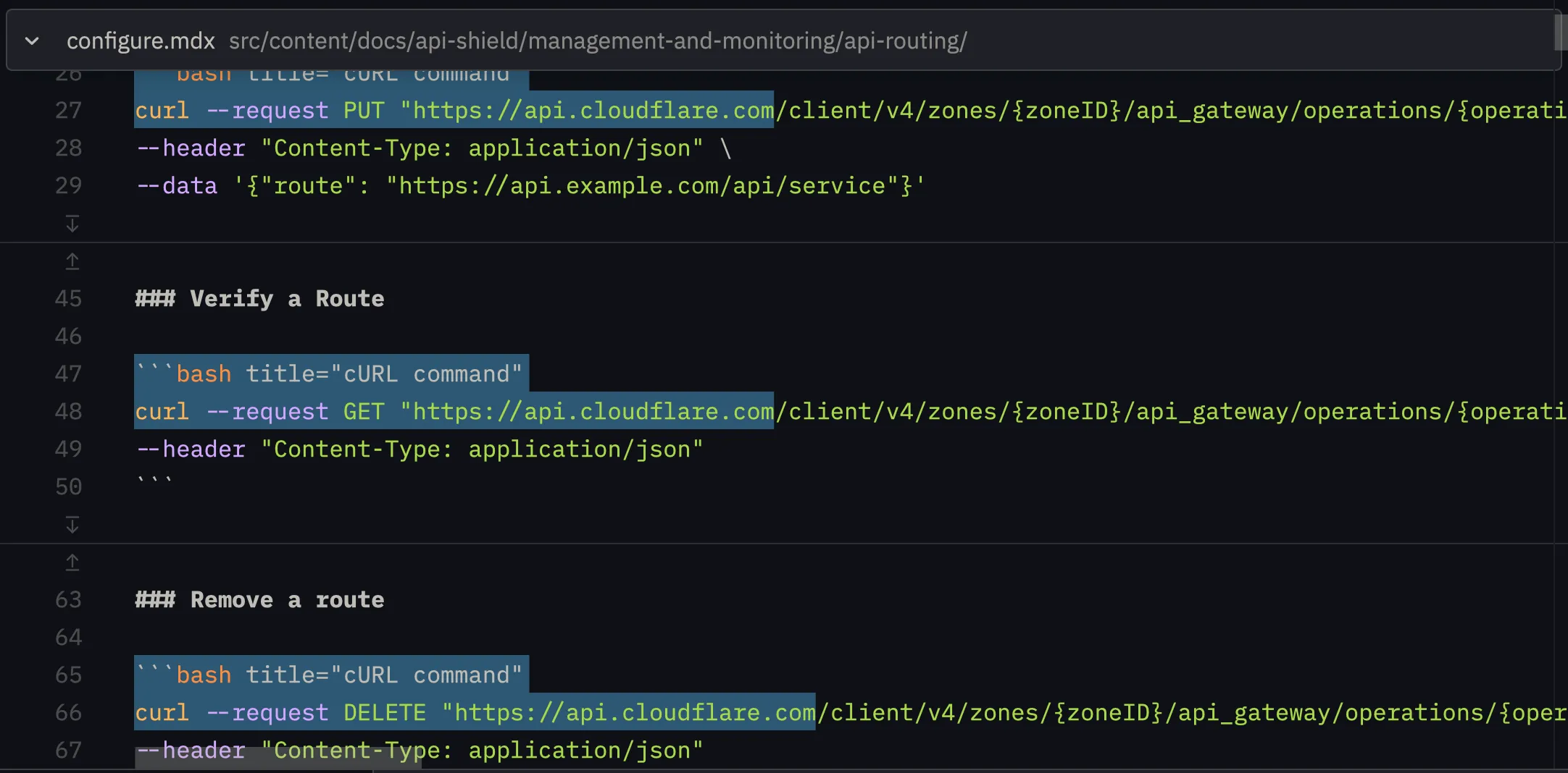APIRequest examples