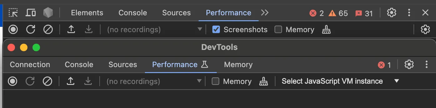Chrome Performance DevTools