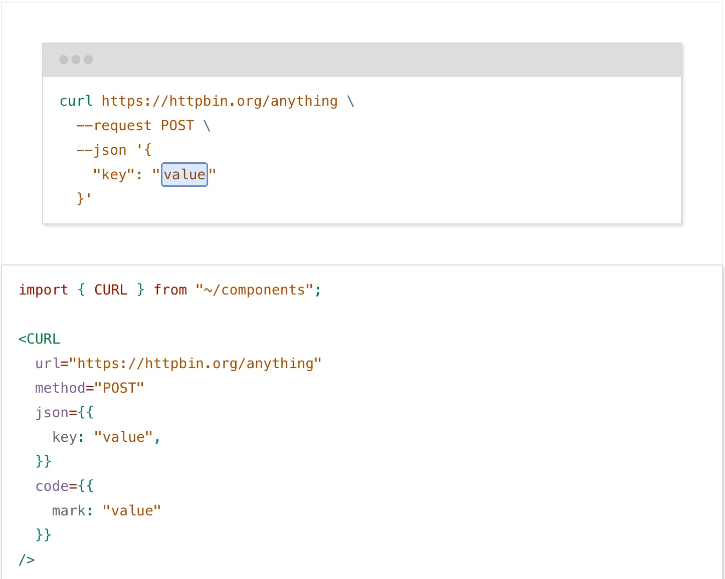CURL component