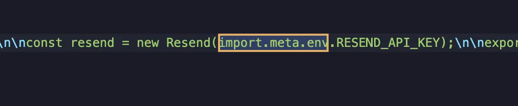 import.meta.env string in a Markdown file